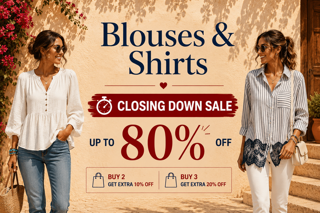 Blouses & Shirts - Closing Down Sale, up to 80% off