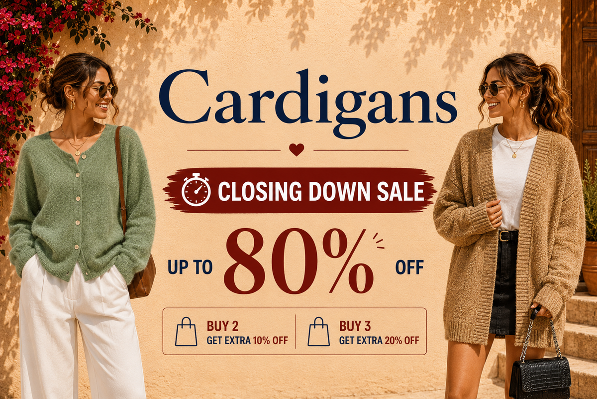 Cardigans - Closing Down Sale, up to 80% off