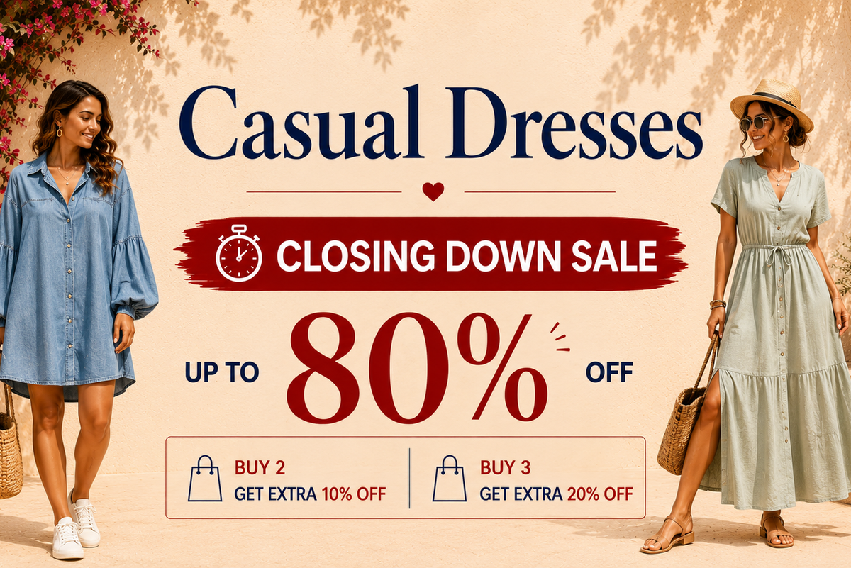 Casual Dresses - Closing Down Sale, up to 80% off