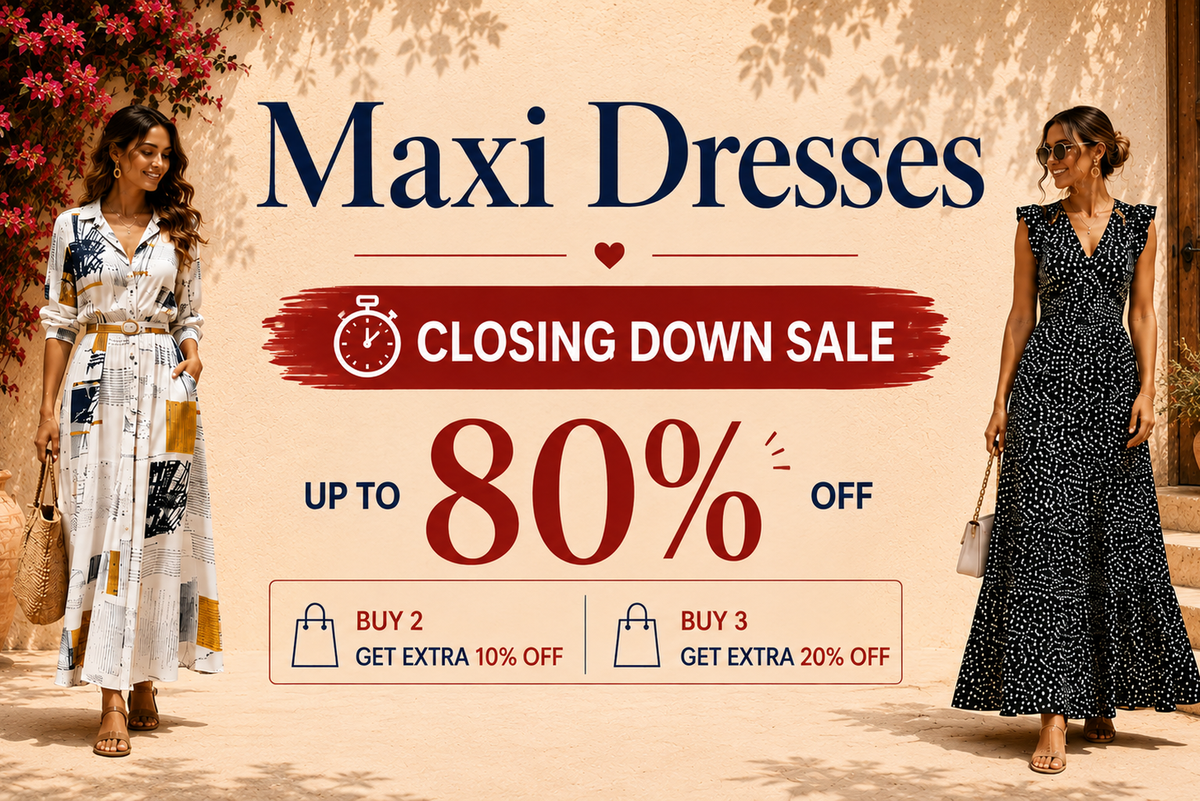 Maxi Dresses - Closing Down Sale, up to 80% off