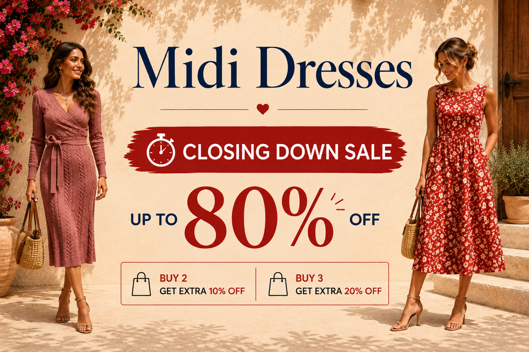 Midi Dresses - Closing Down Sale, up to 80% off