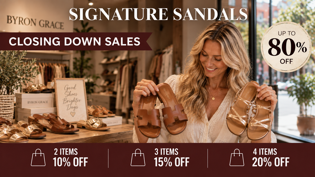 Signature Sandals banner