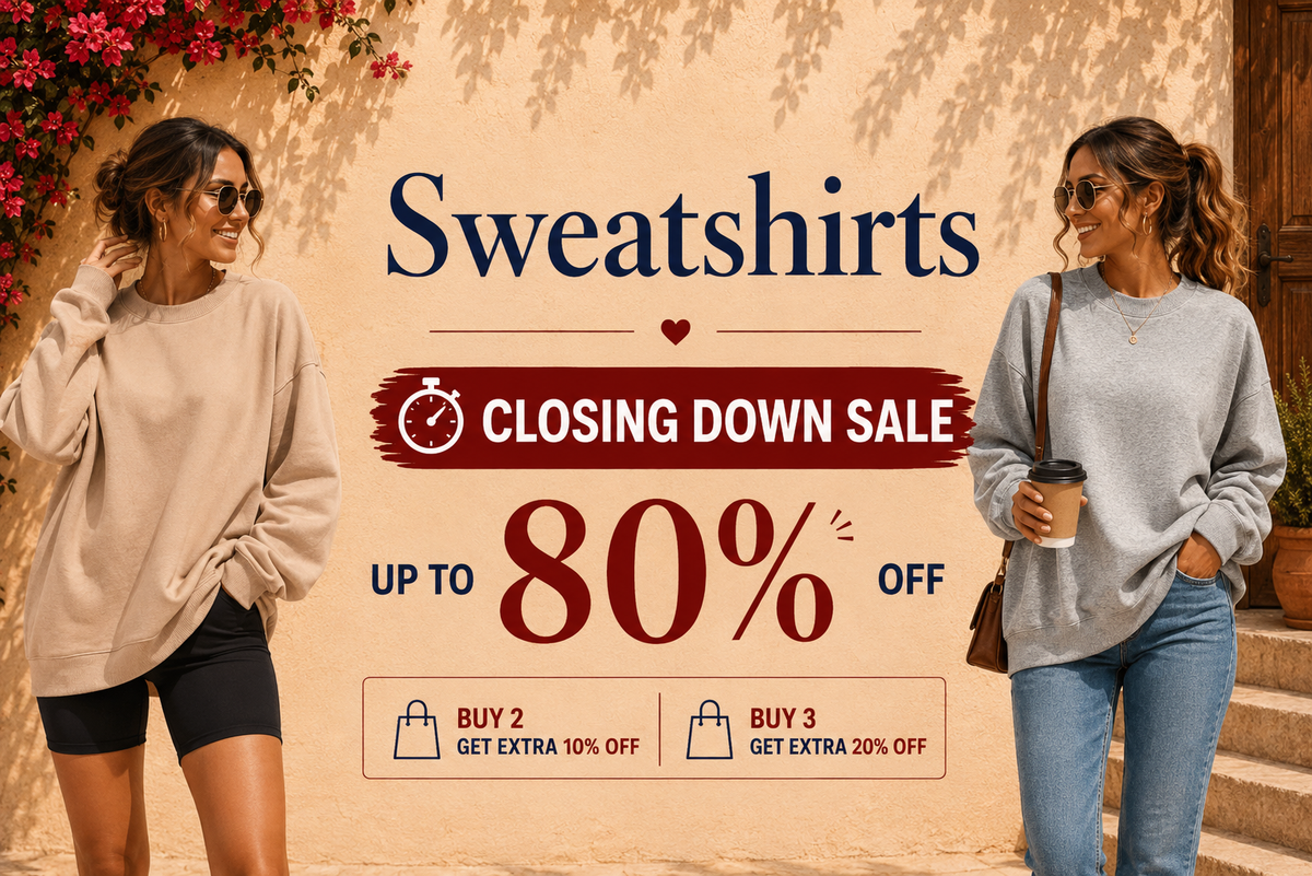 Sweatshirts - Closing Down Sale, up to 80% off