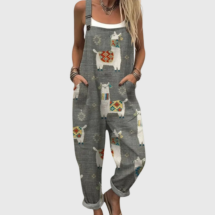 April – Comfortable Printed Overall