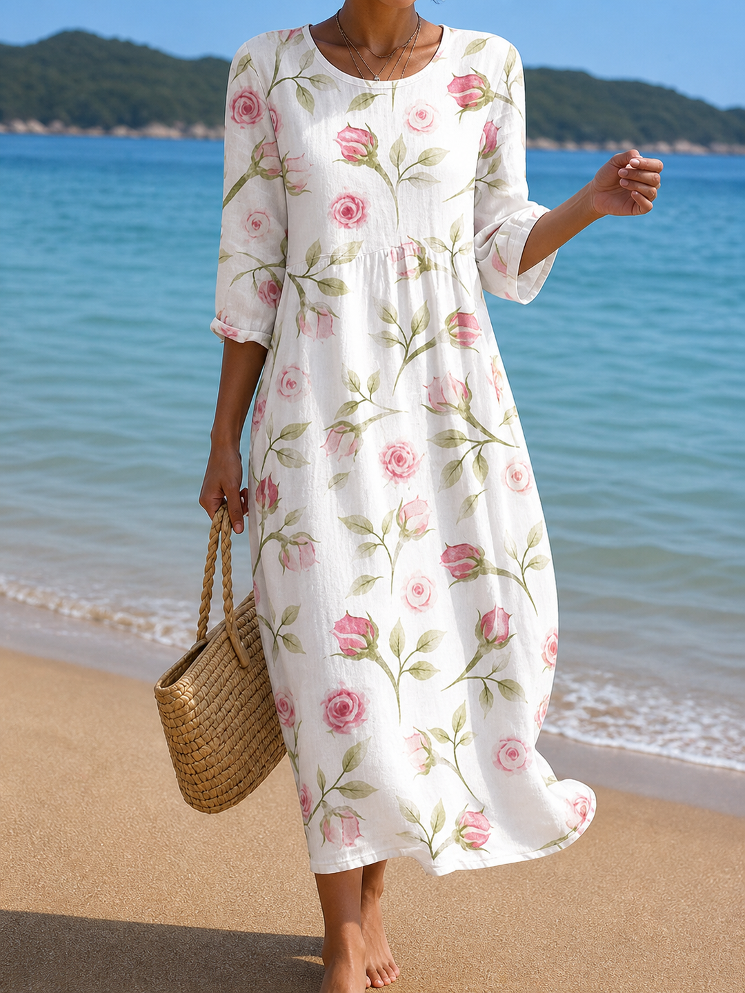 Lorna - Casual Floral Print Dress for Women