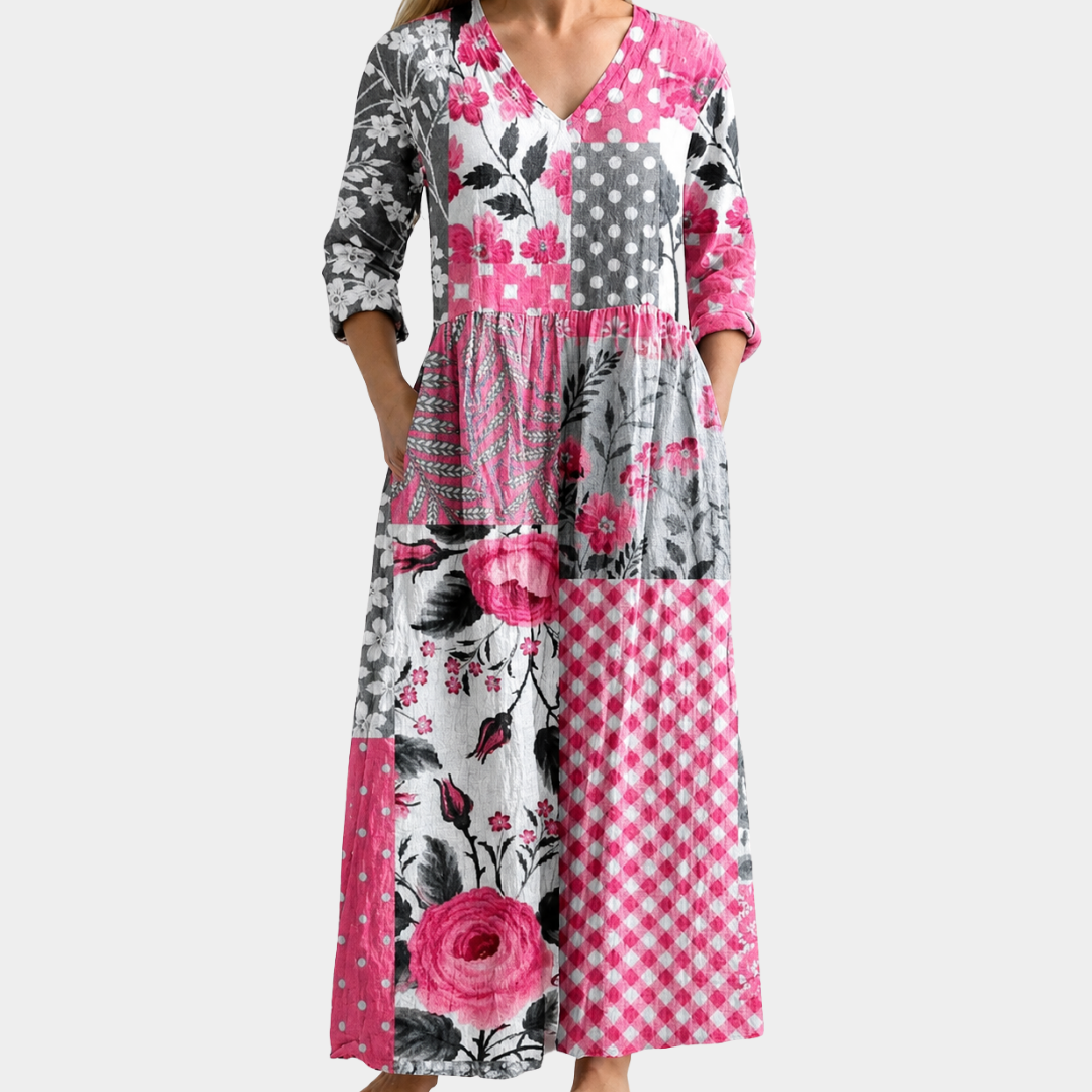 Noor - Rose Cottage Patchwork Dress