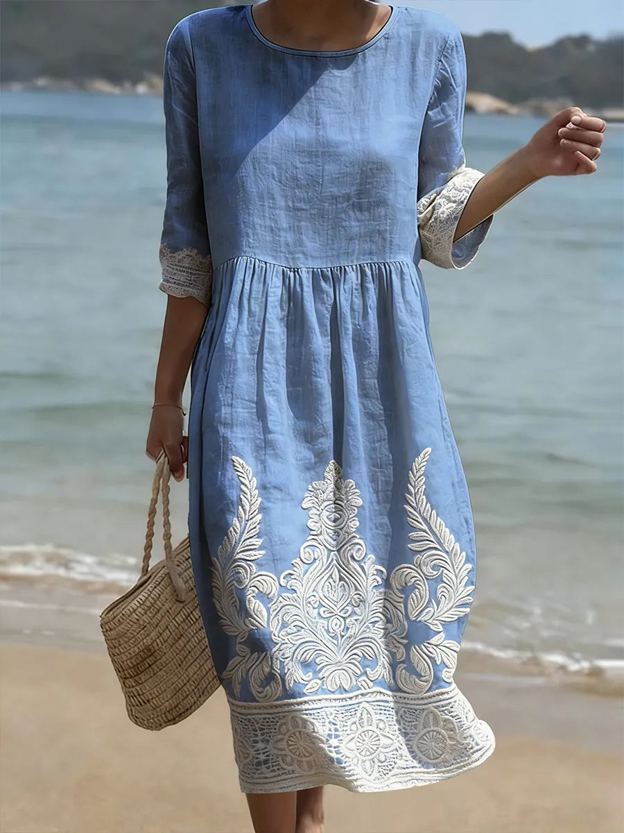 Zelie - Casual Women's Dress with Floral Print