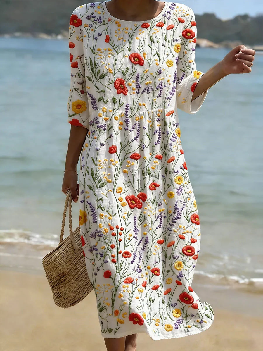Coralie - Women's Casual Dress with Floral Print