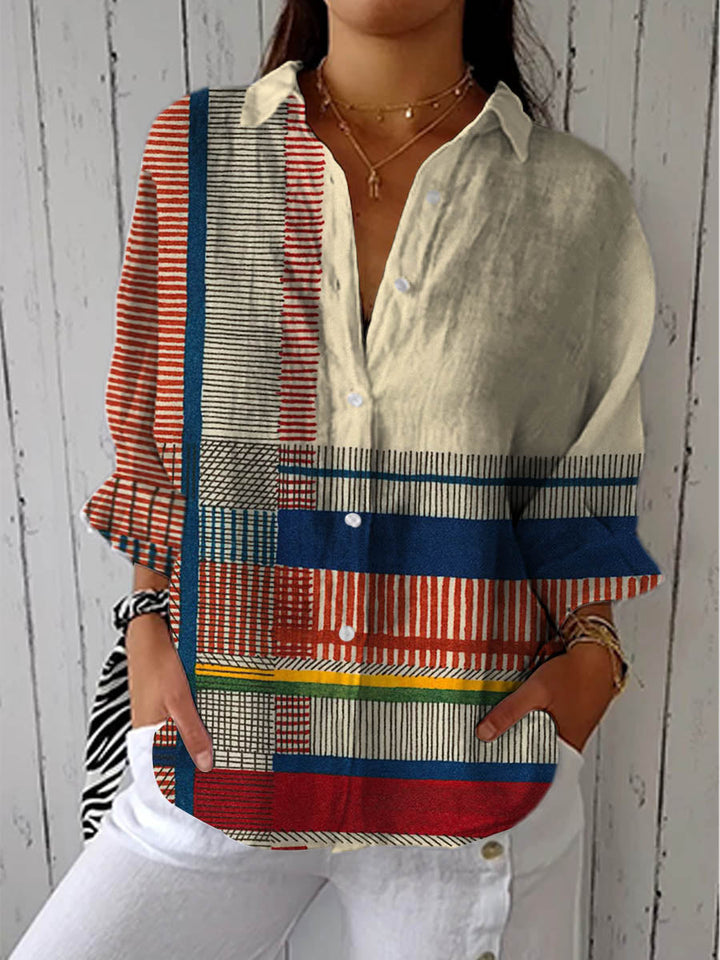 Freyja – Artistic Pattern Blouse