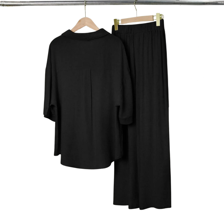 PETRA™ – Tailored Wide-Leg Shirt Set