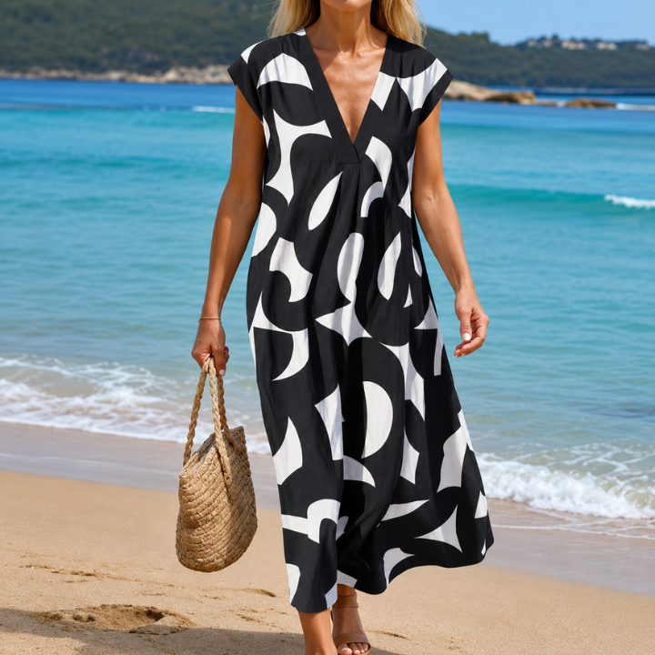 Tatiana™ - Cutwork Detail Maxi Dress