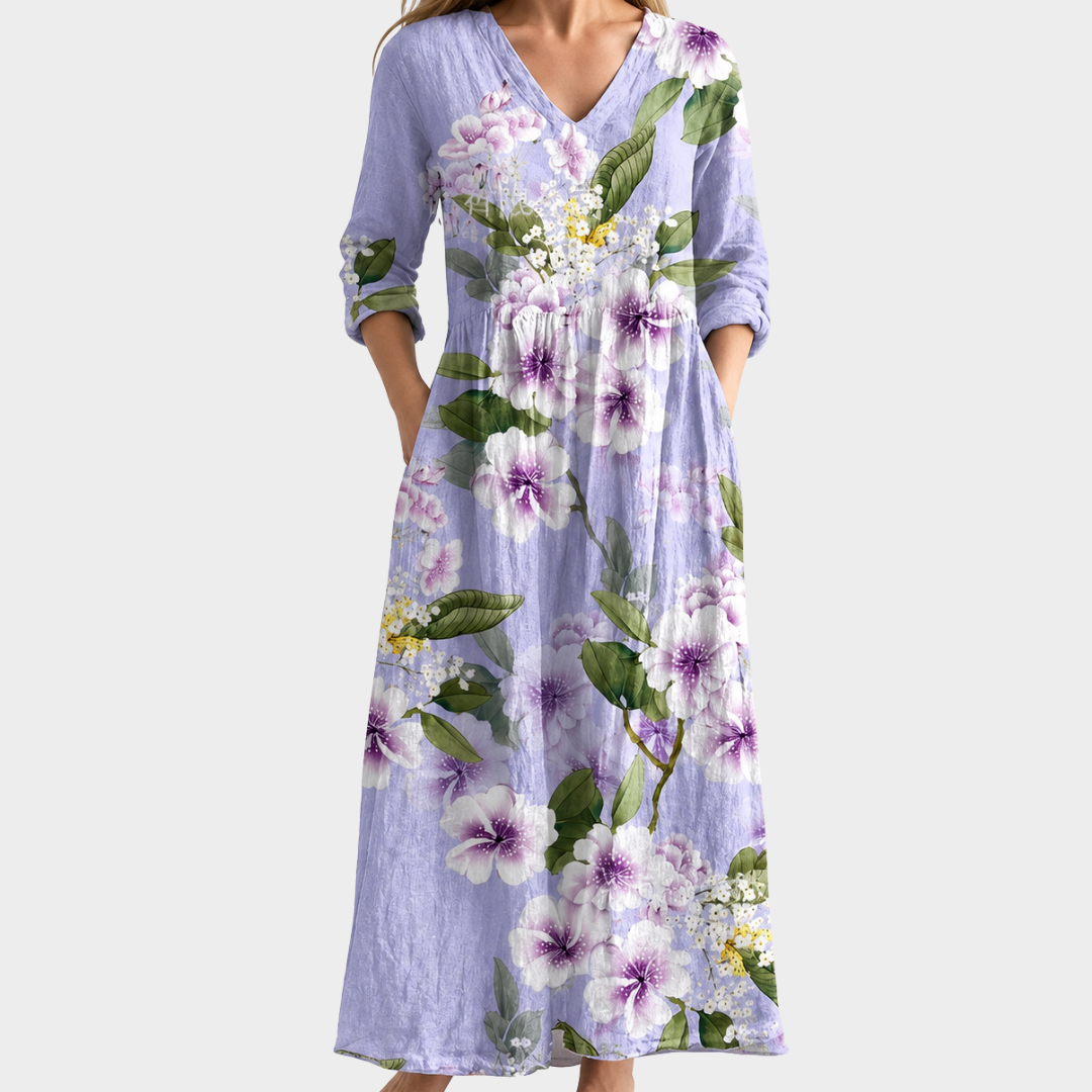 Ursula - Women’s Printed Maxi Dress