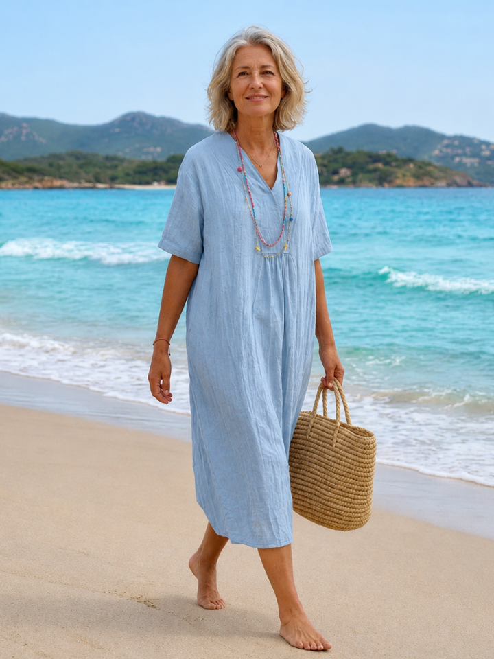 Silvana™ - Relaxed Textured Maxi Dress