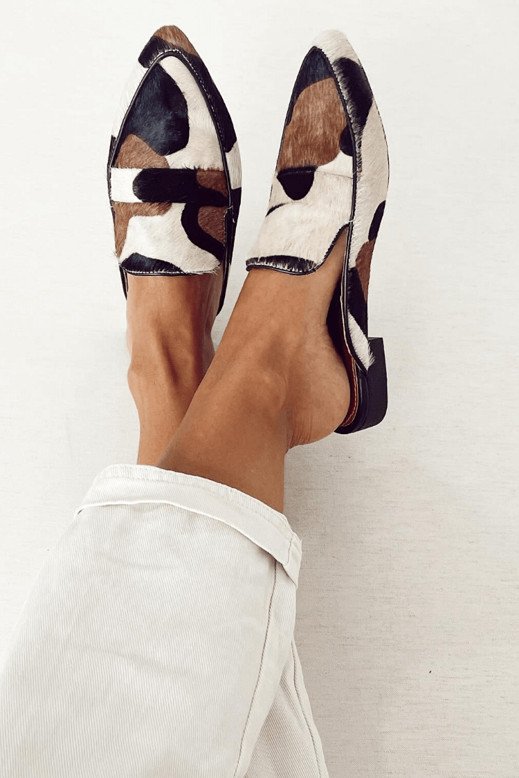 Brooke – Round-Toe Patchwork Loafers – Byron Grace