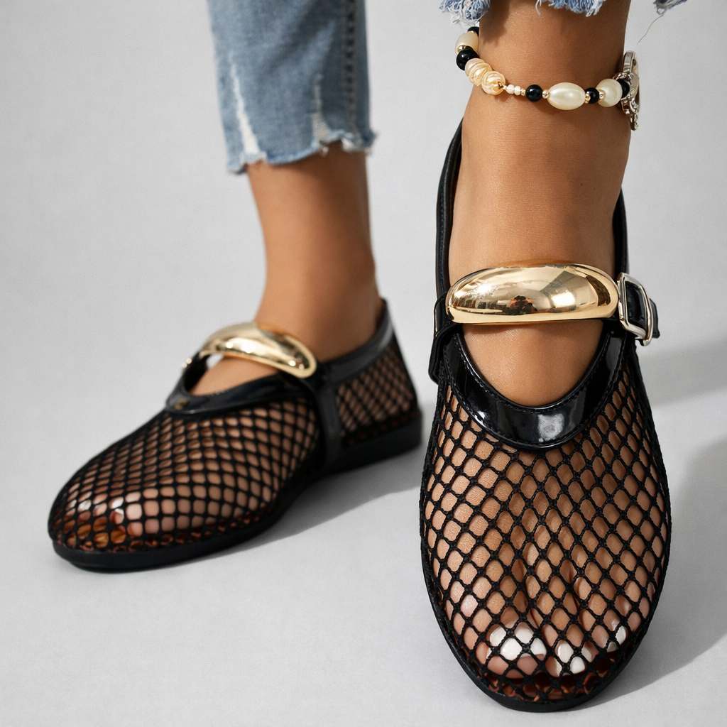 Eadie – Orthopaedic Mesh Mary Jane Shoes