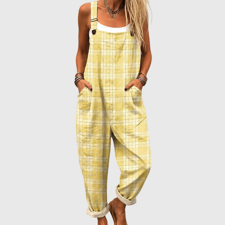 Holly – Pastel Yellow Scottish Comfort Overalls