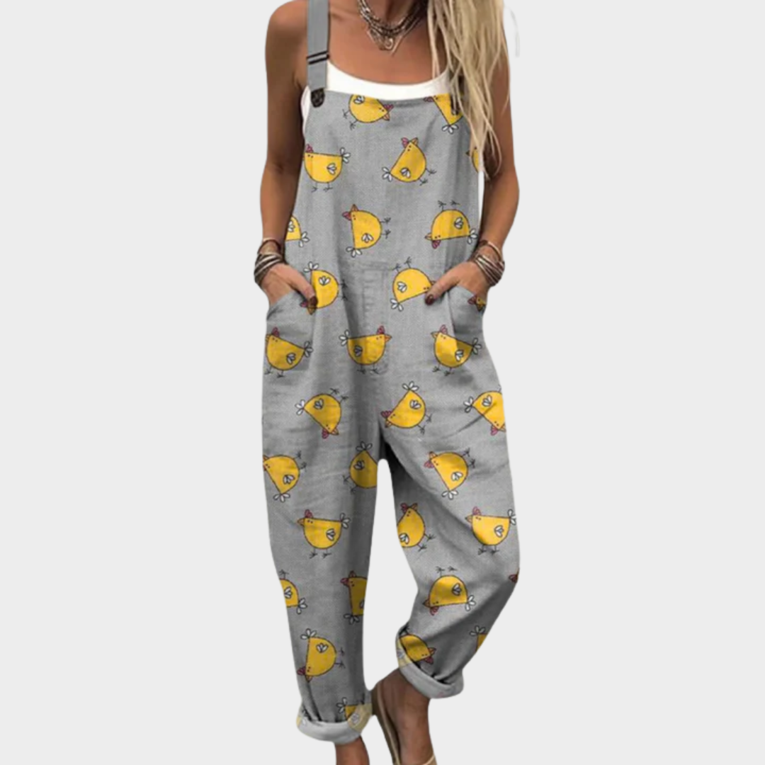 Riley – Comfortable Printed Overalls
