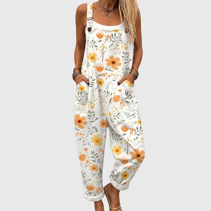 Piper – Soft Overall with Floral Pattern