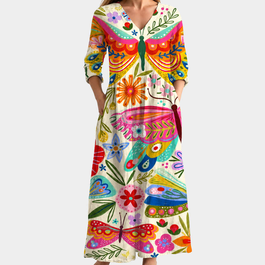 Fenella - Relaxed Fit Printed Dress