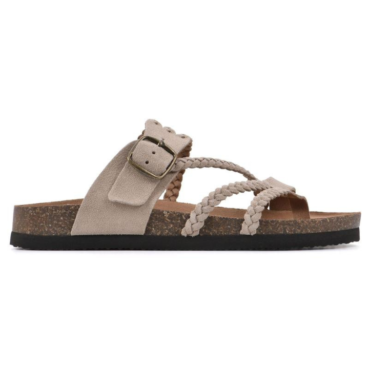 Zosia - Woven Cork Sandals with Orthopaedic Support