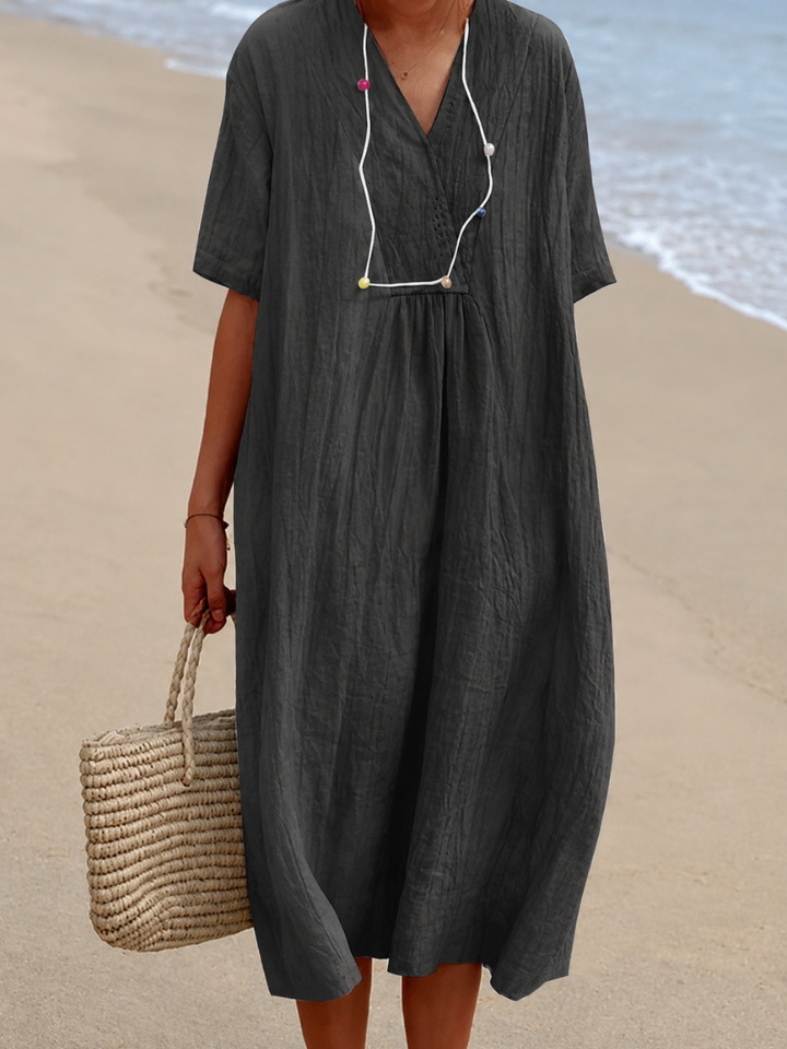 Silvana™ - Relaxed Textured Maxi Dress