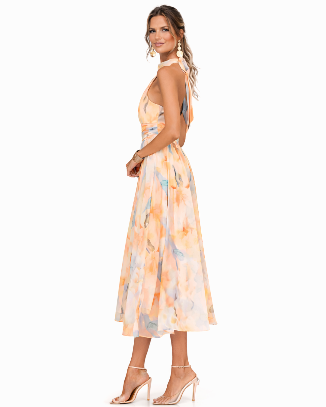 Charlotte - Timeless Satin Halter Dress