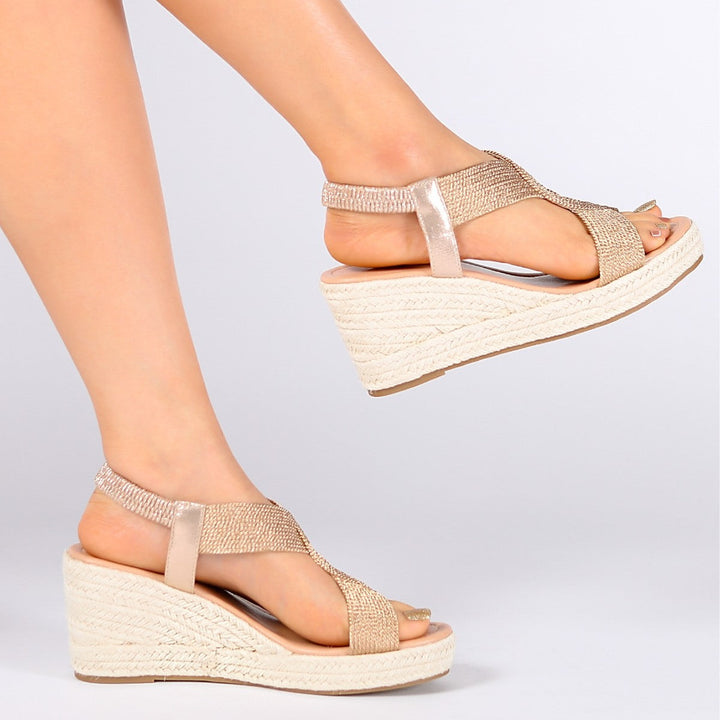 Raine – Braided Platform Wedge Sandals