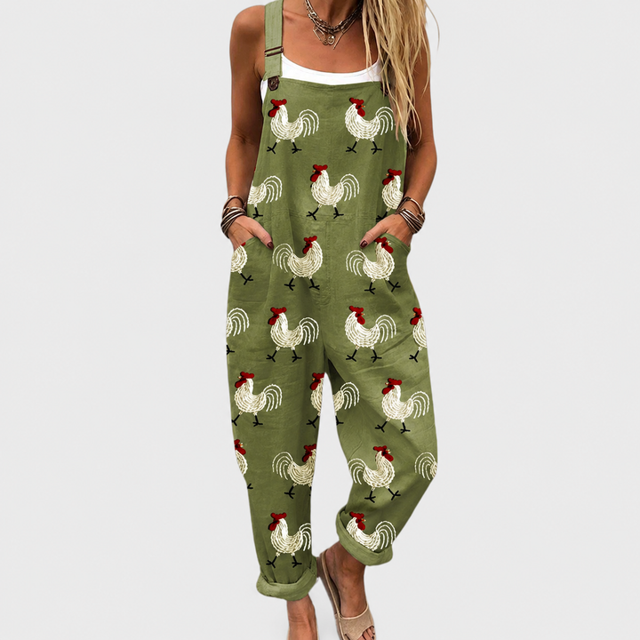 Jodie – Comfortable Printed Overall