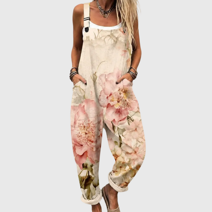 Mia – Comfortable Printed Overalls