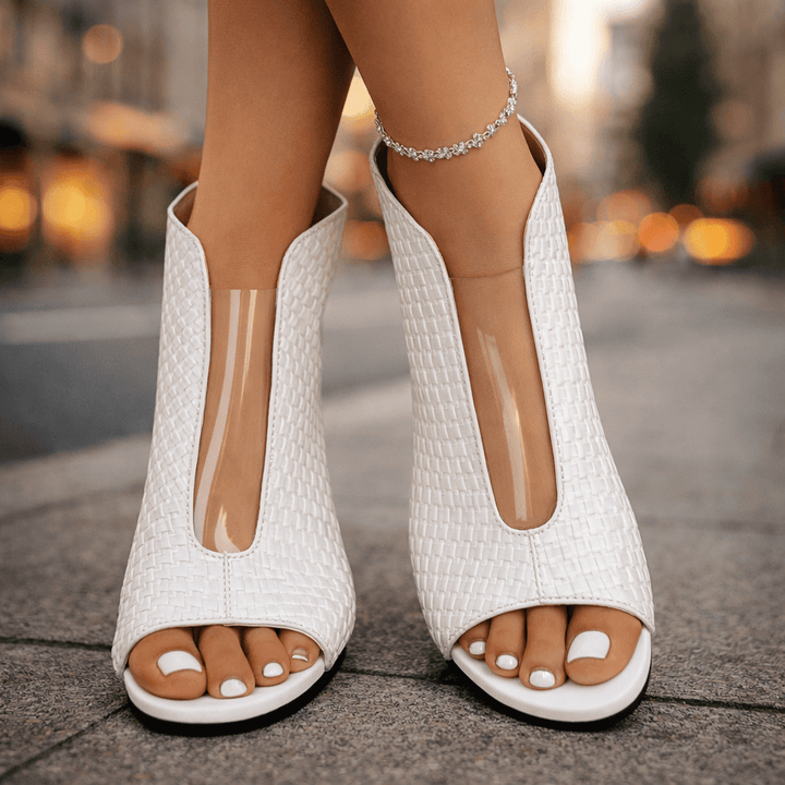 Zoey – Sculpt Block Heel Sandals for Effortless Evening Elegance