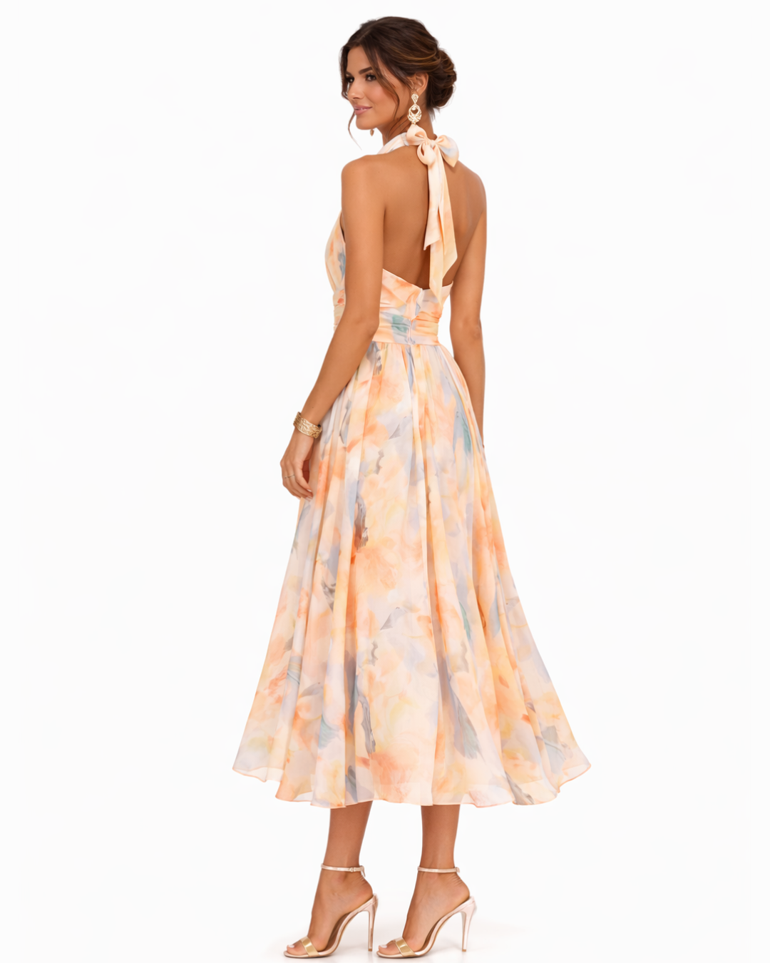 Charlotte - Timeless Satin Halter Dress
