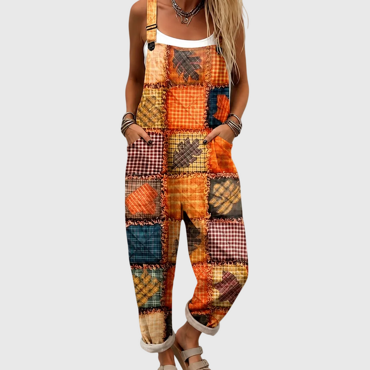 Victoria – Rustic Patchwork Overalls