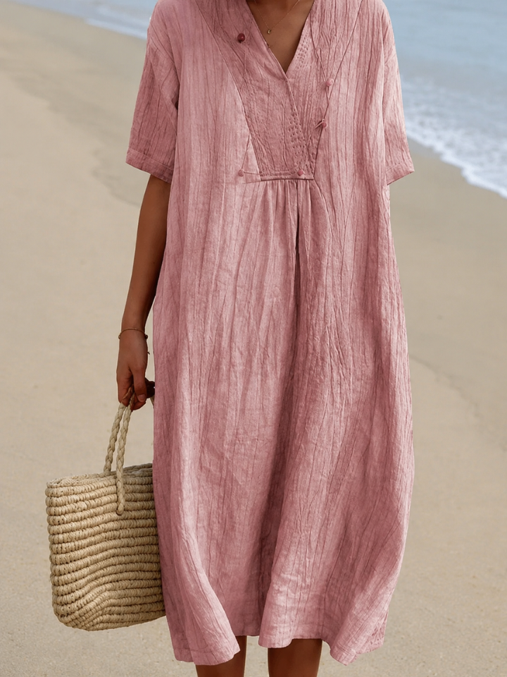 Silvana™ - Relaxed Textured Maxi Dress