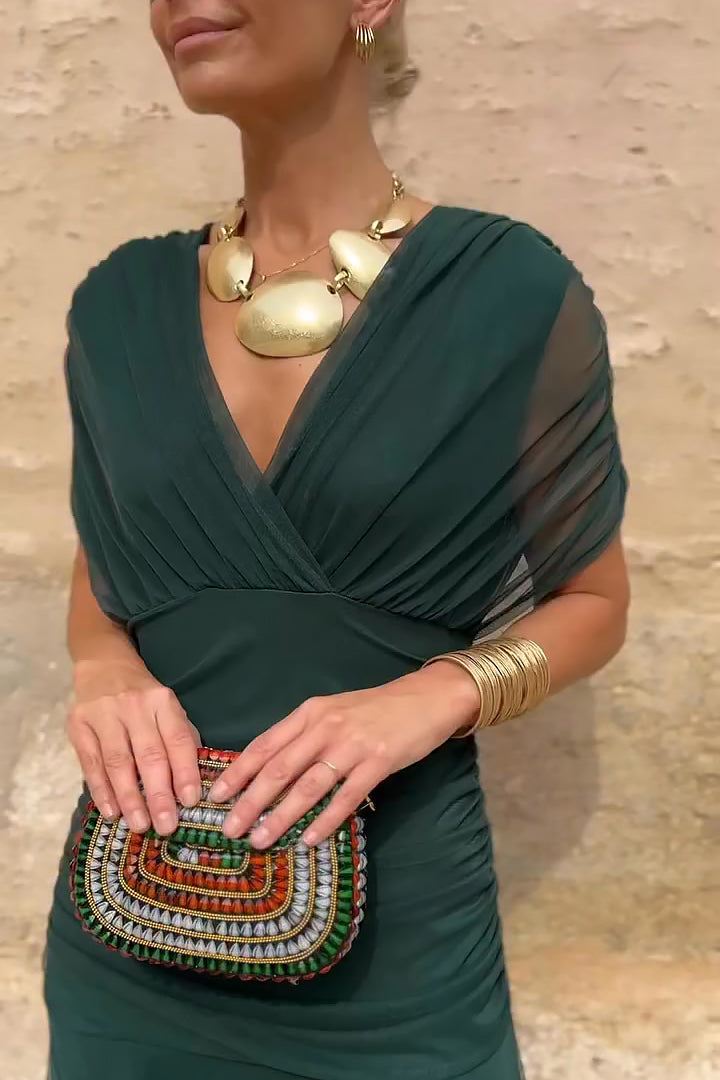 Evie - Elegant Silk Santana Dress