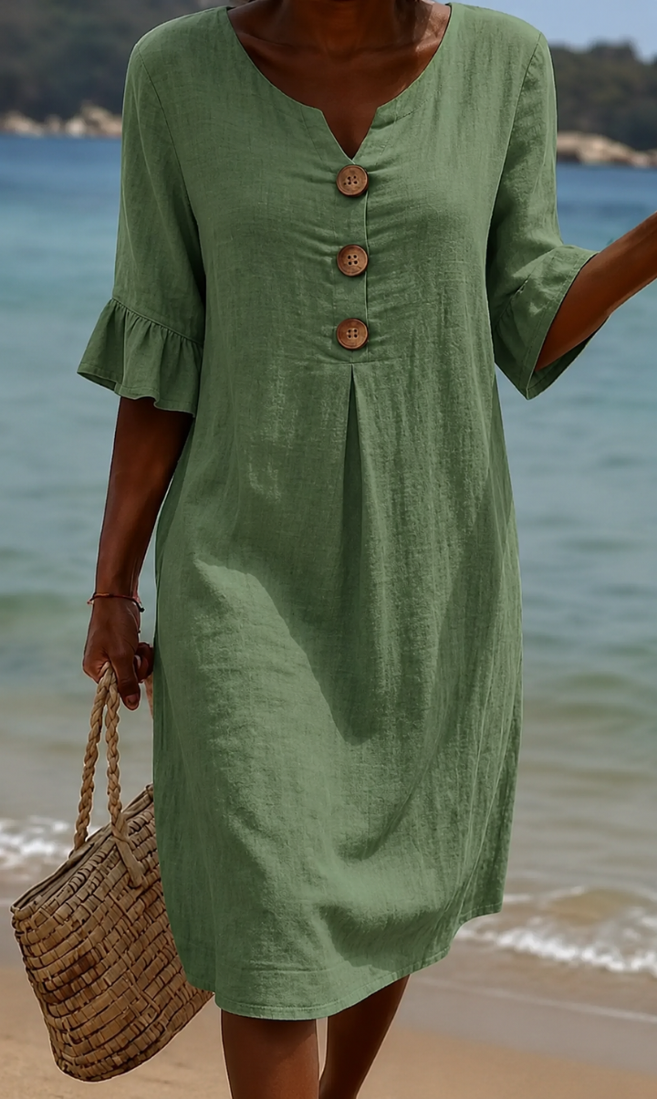 Radmila™ - Textured Long Sleeve Dress