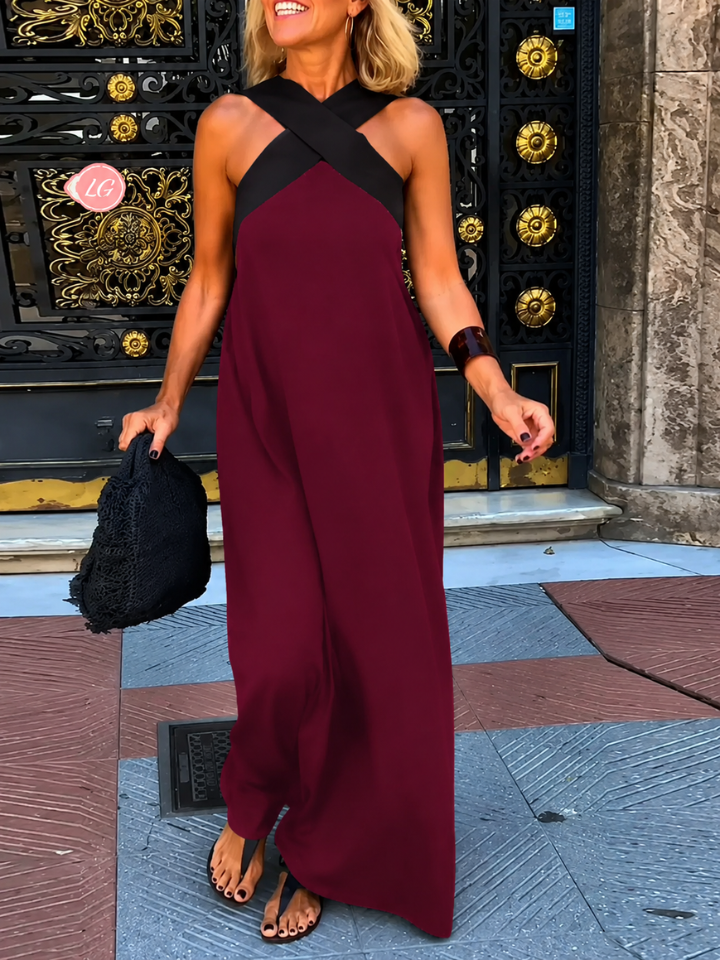 Quirine™ - Wrap-Front Maxi Dress