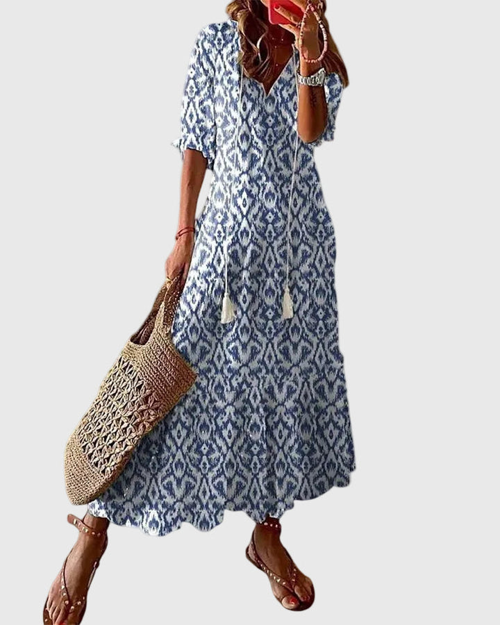 Amalia - Boho Vintage Summer Maxi Dress