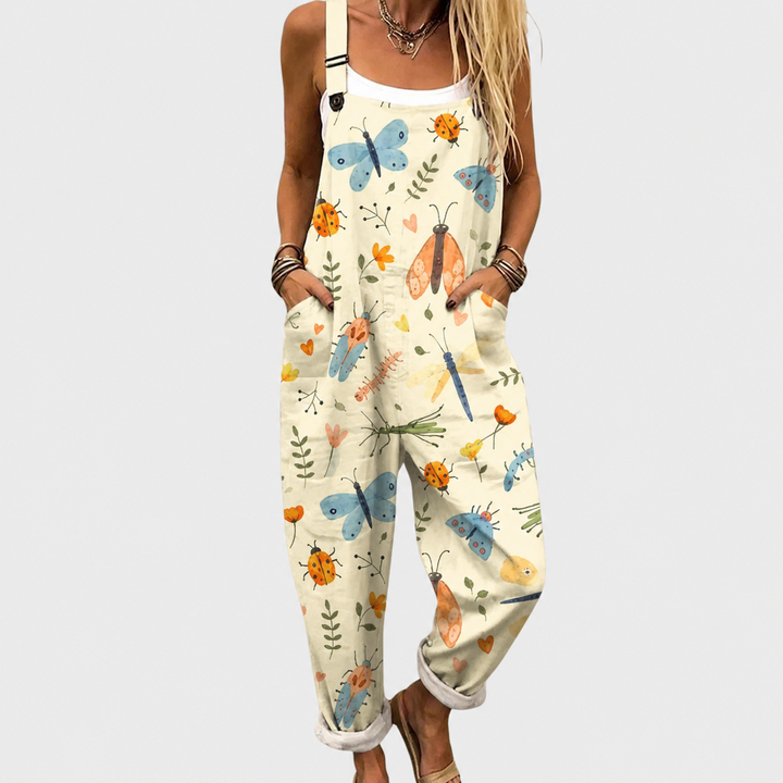 Hannah – Comfortable Printed Overalls