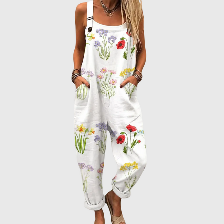 Claire – Comfortable Printed Overalls