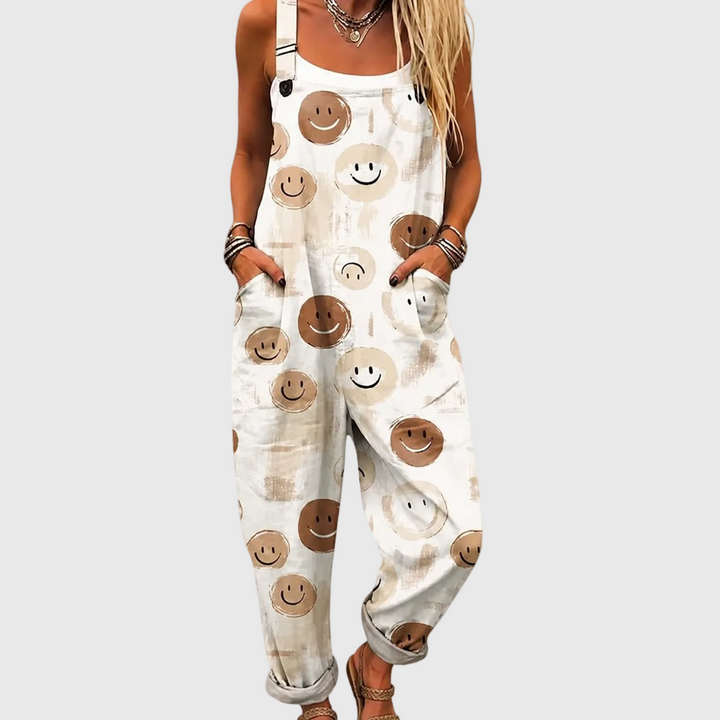 Alana – Beige Sorrisi Overalls