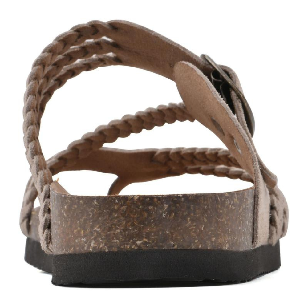Zosia - Woven Cork Sandals with Orthopaedic Support
