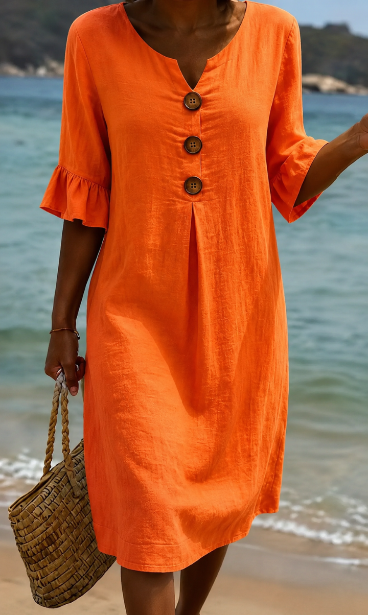 Radmila™ - Textured Long Sleeve Dress