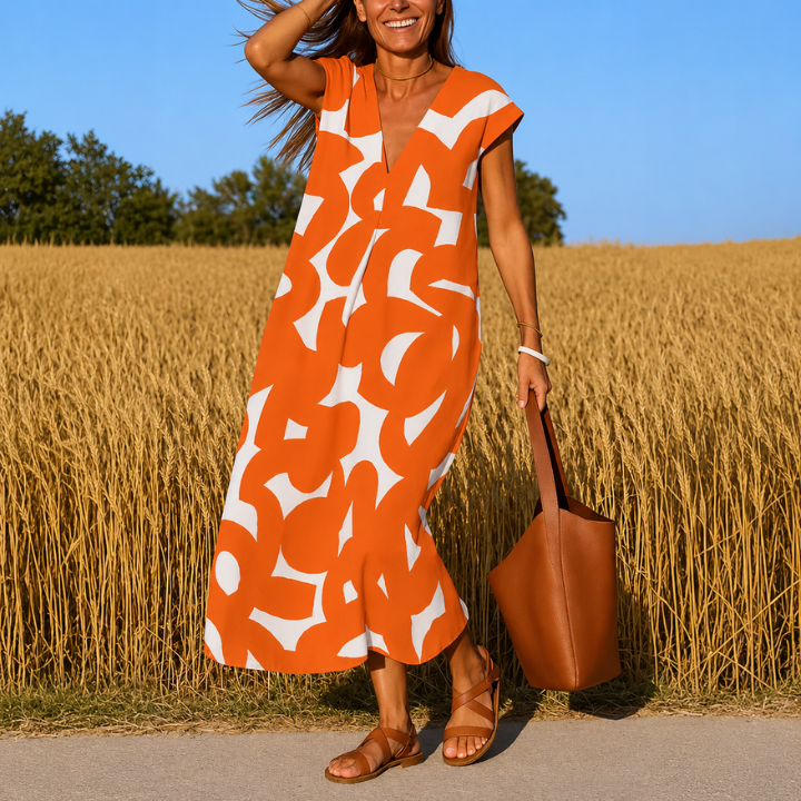 Tatiana™ - Cutwork Detail Maxi Dress