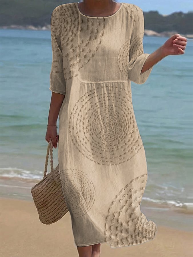 Dovie - Casual Embroidered Dress for Women