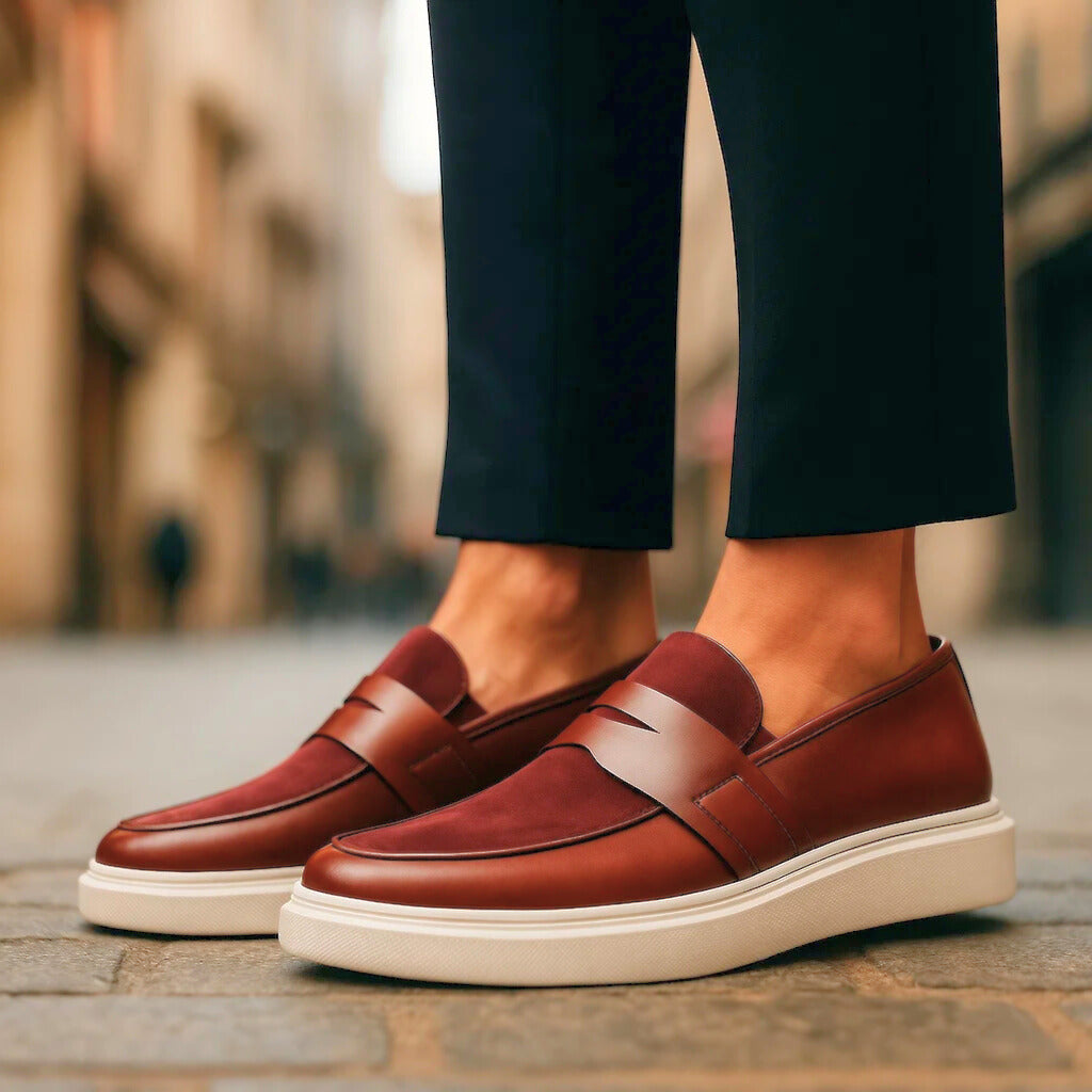 Lewis – Leather and Suede Loafers