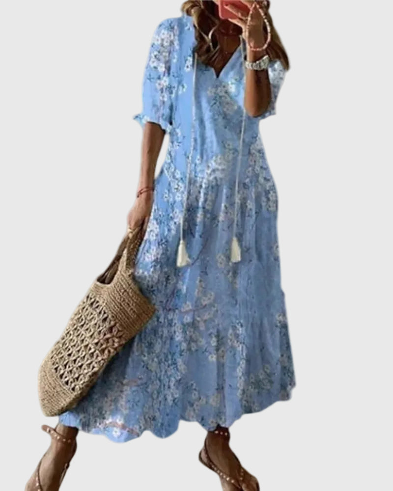 Amalia - Boho Vintage Summer Maxi Dress
