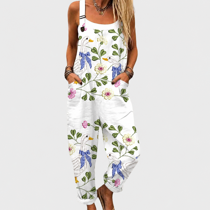 June – Comfortable Printed Overalls