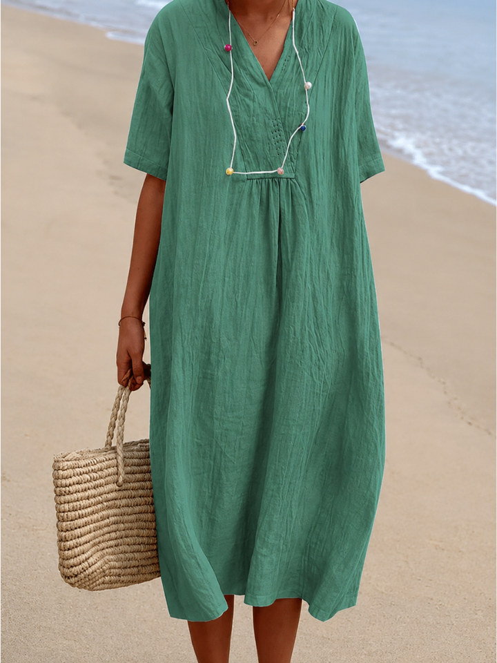 Silvana™ - Relaxed Textured Maxi Dress