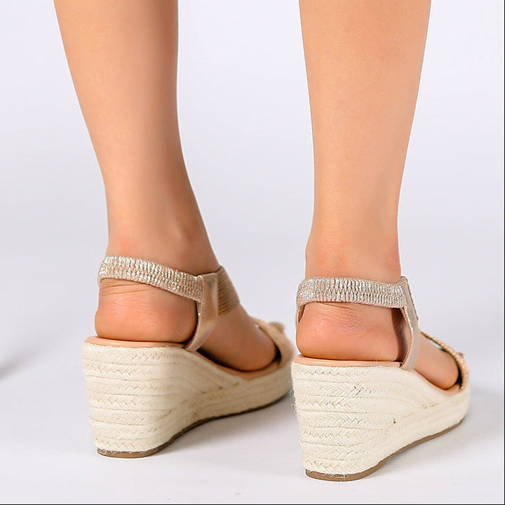 Raine – Braided Platform Wedge Sandals