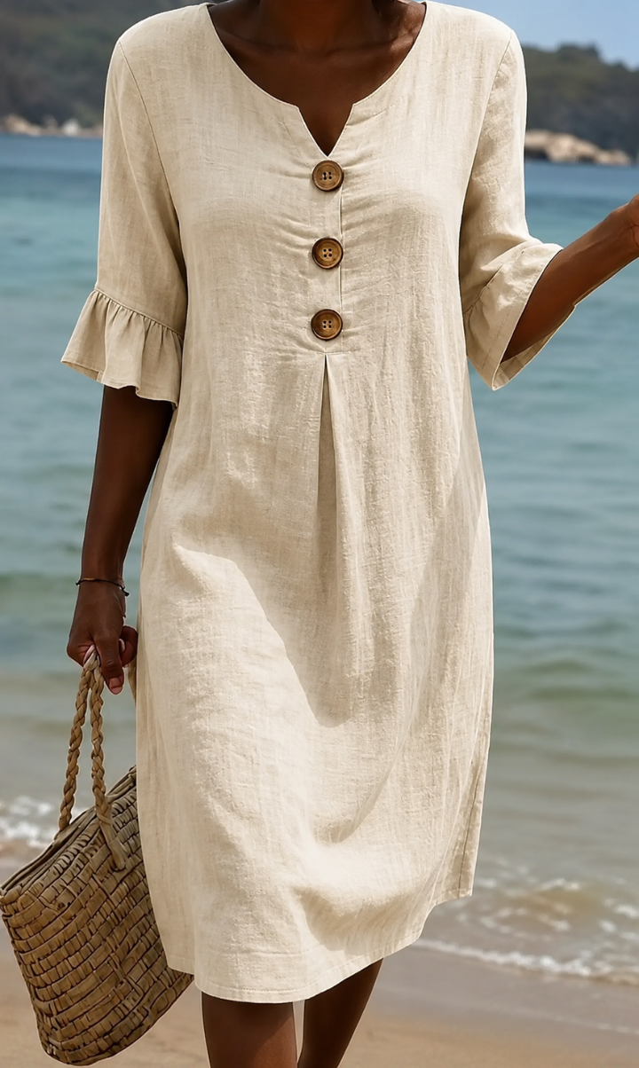 Radmila™ - Textured Long Sleeve Dress